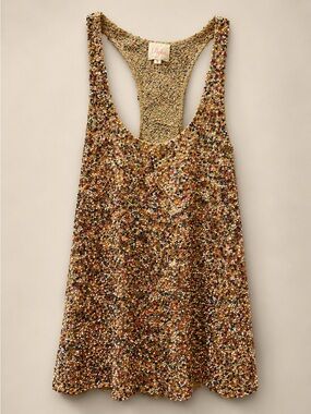 ✨ Parker Rainbow Sequin Racerback Tank Top 🌈✨
Rare Boutique Piece •